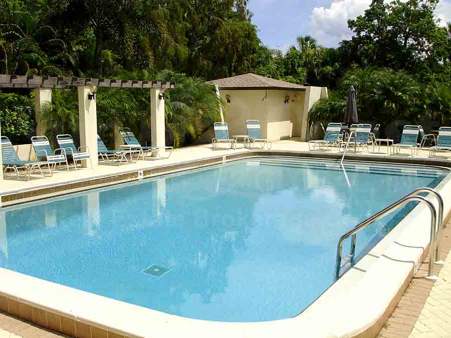 Boca Ciega Village Community Pool and Sun Deck Furnishings